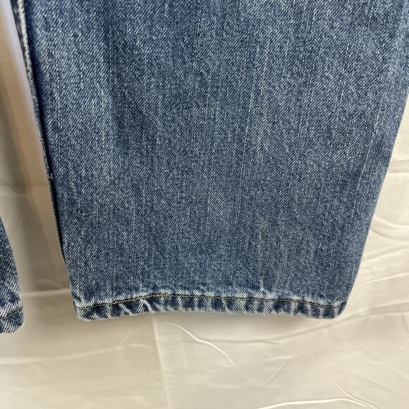 Wrangler Men's Blue Denim Jeans Straight Leg Relaxed Fit Size 36 X 34 Zip Fly - Picture 6 of 14